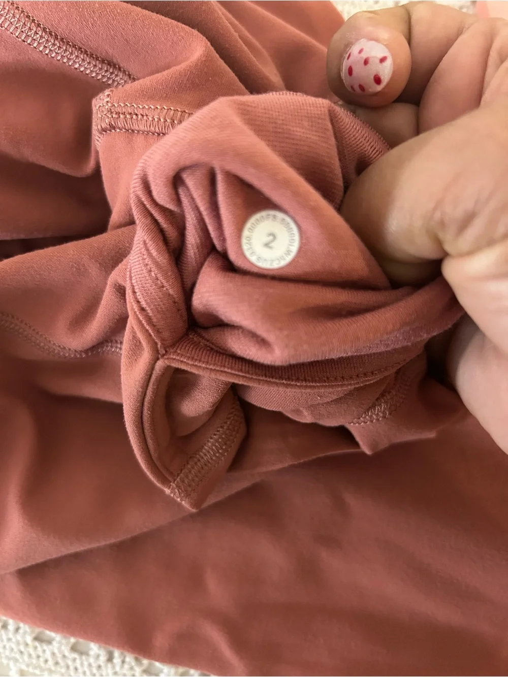 Lululemon  unlimit high -rise tight 25”   Dark terracotta